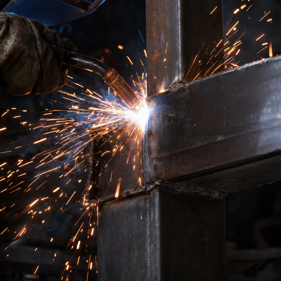 Welding sparks photo made for the IronSpan concept